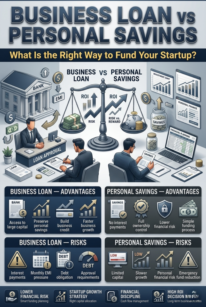 Business Loan vs Personal Savings