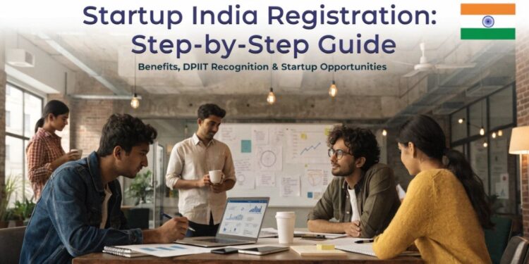 Startup India registration process step by step for DPIIT recognition