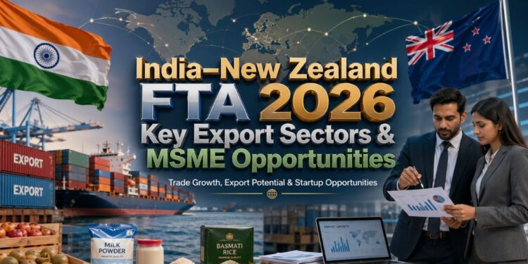 India New Zealand FTA 2026 trade export opportunities for MSMEs