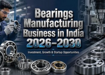 Bearings manufacturing plant in India with industrial machinery