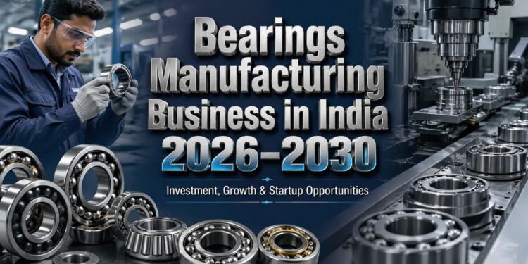 Bearings manufacturing plant in India with industrial machinery