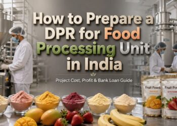 Food processing unit machinery setup in India for industrial production