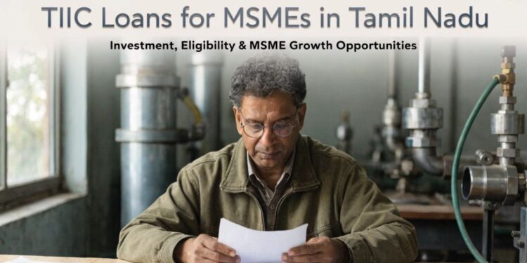TIIC loans for MSMEs in Tamil Nadu application process
