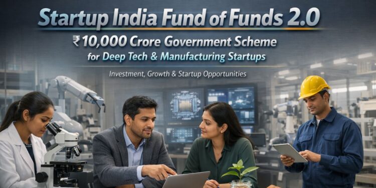 Startup India Fund of Funds 2.0 ₹10000 crore scheme for startups in India