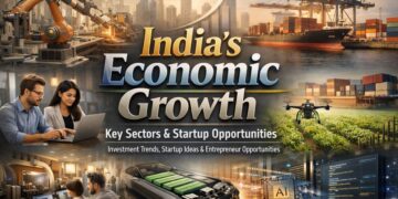 India economic growth opportunities, startup and business sectors in India