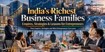 Indian business families Reliance Tata Adani Birla Godrej success empires