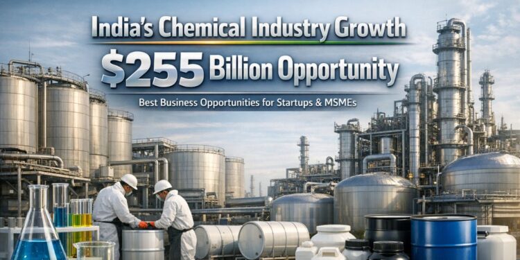 Chemical industry business opportunities in India growth chart