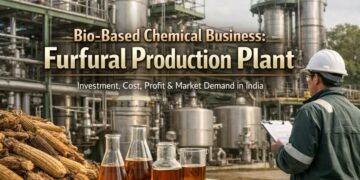Furfural plant manufacturing process using agricultural waste in India