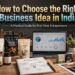 business idea in India for beginners planning strategy