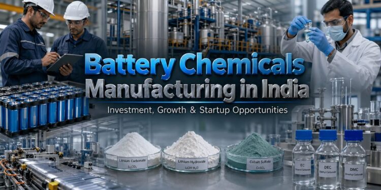 battery chemicals manufacturing plant in India