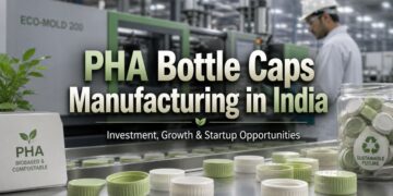 PHA bottle caps manufacturing injection moulding machine India