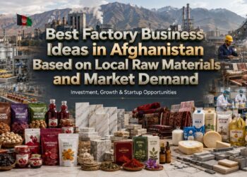 Best Factory Business Ideas Afghanistan using local raw materials like saffron, dry fruits, marble, cashmere, and sesame industries