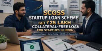 SCGSS startup loan scheme India collateral free loan ₹25 lakh