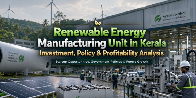 solar panel manufacturing unit in Kerala renewable energy business