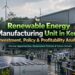 solar panel manufacturing unit in Kerala renewable energy business