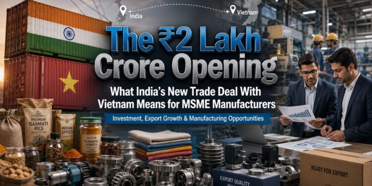 India Vietnam trade opportunity for MSME export business growth 2026