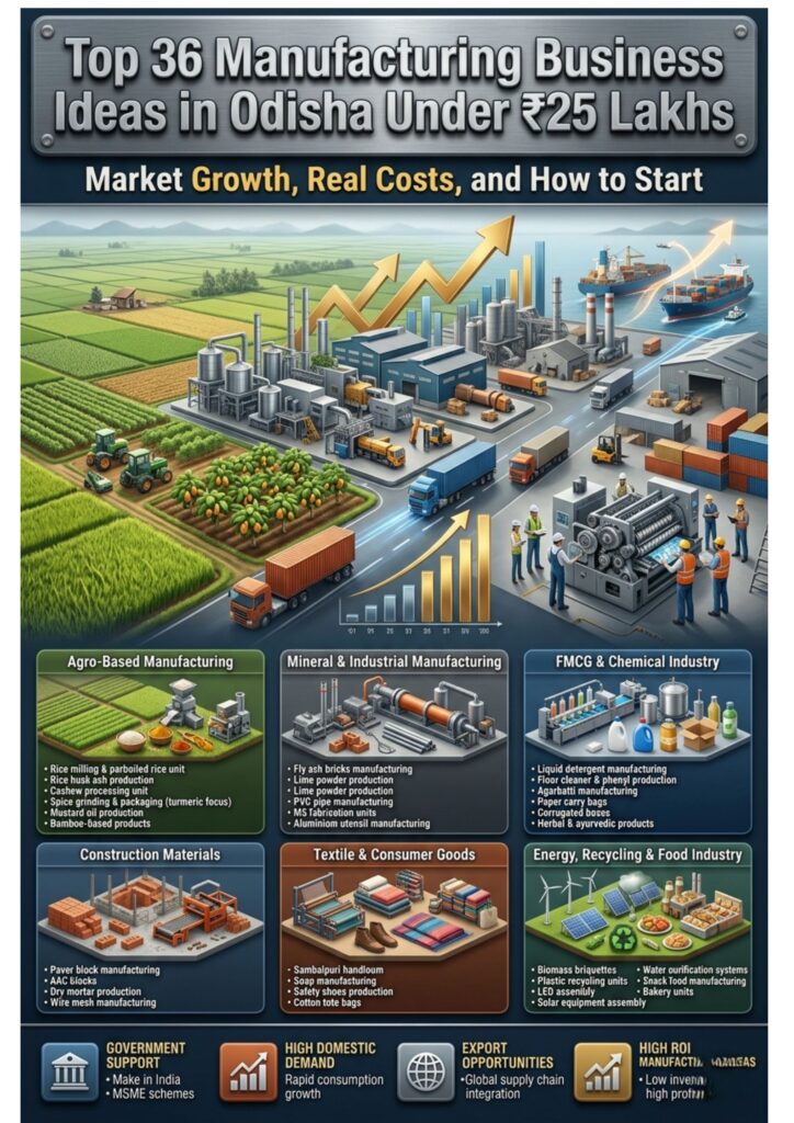 Manufacturing Business Ideas Odisha
