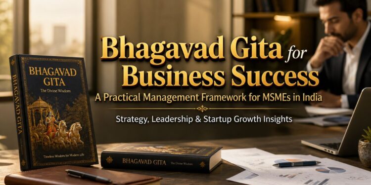 Bhagavad Gita principles applied to MSME business management in India