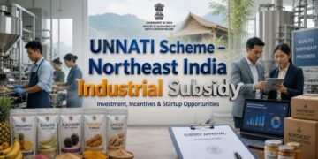 UNNATI Scheme India capital subsidy 30 percent Northeast manufacturing