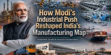 Modi Manufacturing Push transforming India’s manufacturing sector through Make in India and PLI scheme