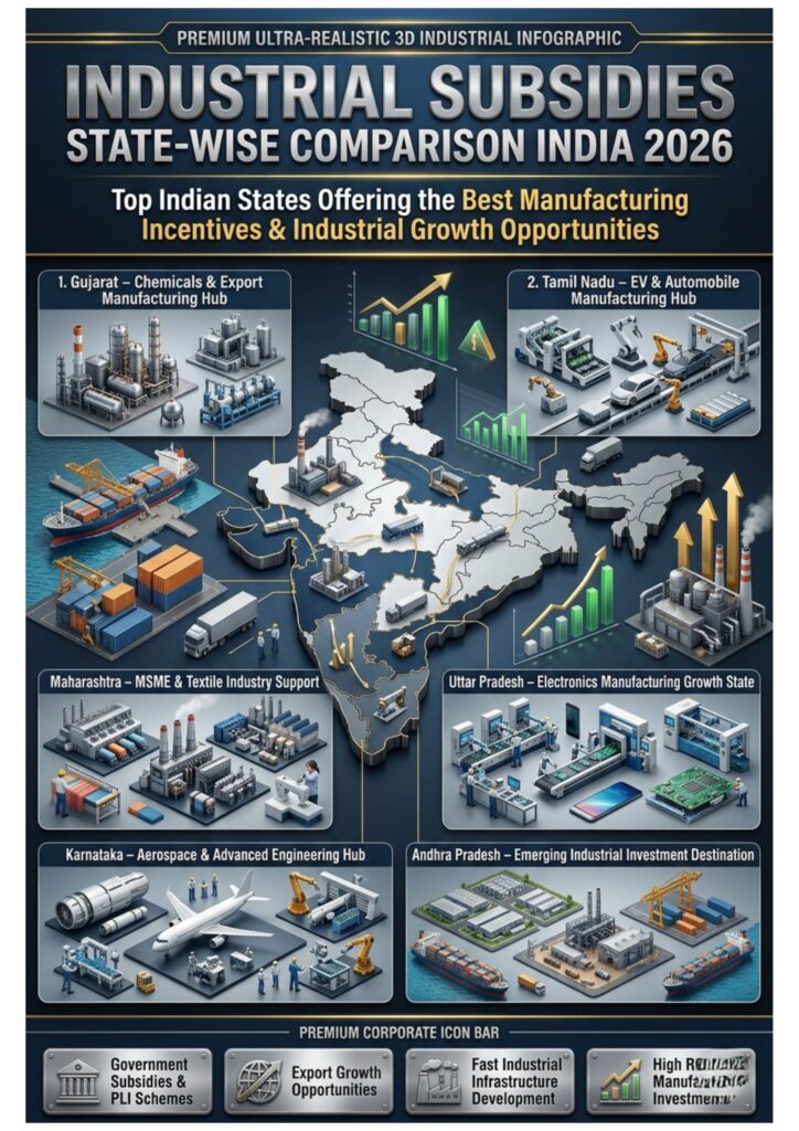 Industrial Subsidies State-Wise Comparison India 2026