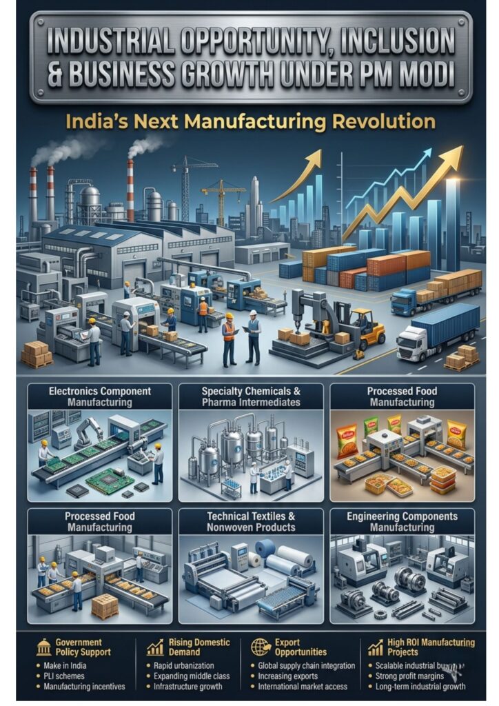 manufacturing business opportunities in India under PM Modi