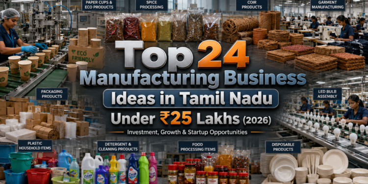manufacturing business ideas in Tamil Nadu small scale industry