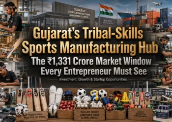 Gujarat Sports Equipment Manufacturing Hub in Chhota Udepur showcasing bamboo sports equipment manufacturing opportunities for startups and MSMEs