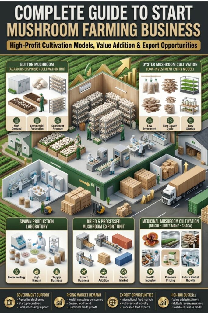 Mushroom Farming Business in India