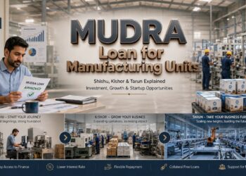 MUDRA Loan for Manufacturing Units – Shishu, Kishor & Tarun Guide