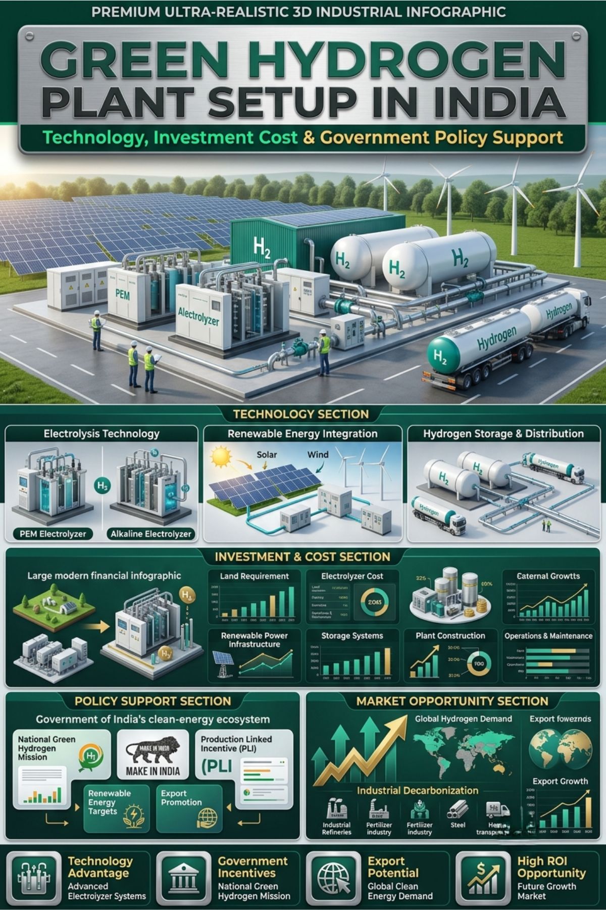 Green Hydrogen Plant Setup in India