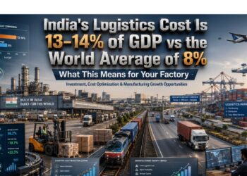 India Logistics Cost Challenges: (13–14% GDP Logistics)