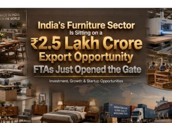 India Furniture Export Business Opportunity MSMEs & Startups