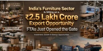 India Furniture Export Business Opportunity MSMEs & Startups