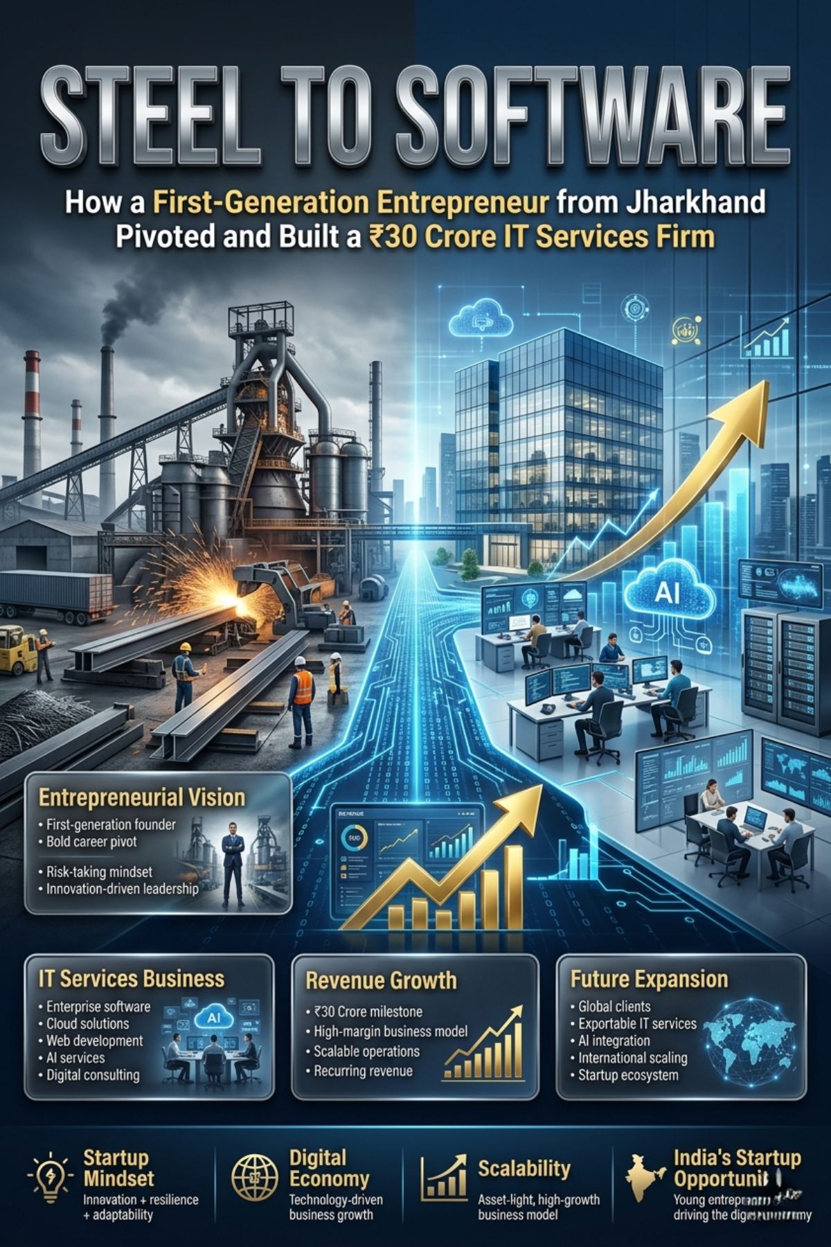Steel to Software: Starting an IT Services Company in India