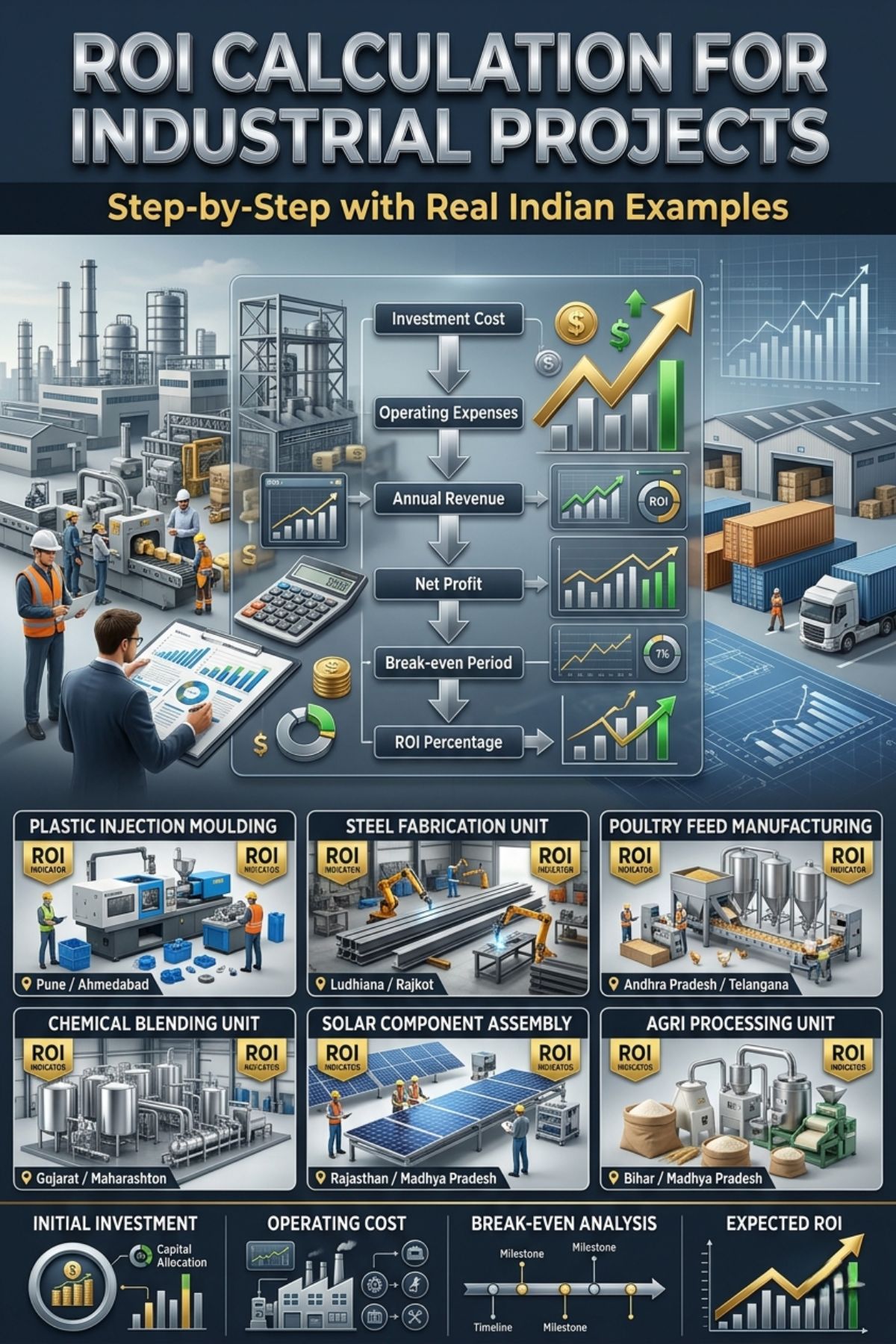 ROI Calculation for Industrial Projects in India