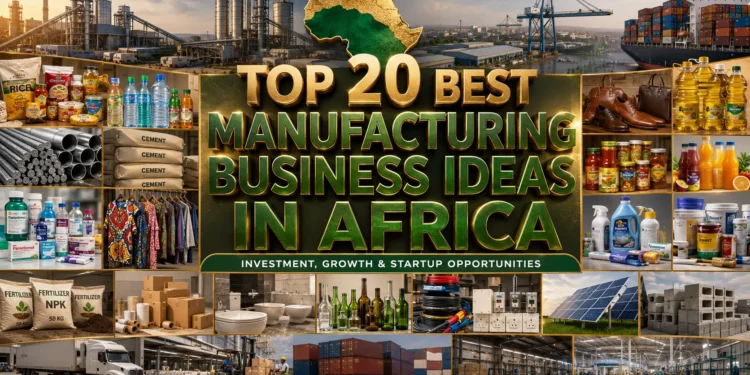 Top 20 Manufacturing Business Ideas in Africa for Investors