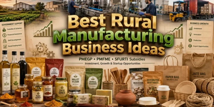 Best Rural Manufacturing Business Ideas in India