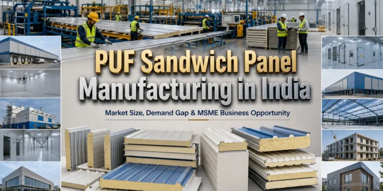 PUF Sandwich Panel Manufacturing in India: MSME Opportunity