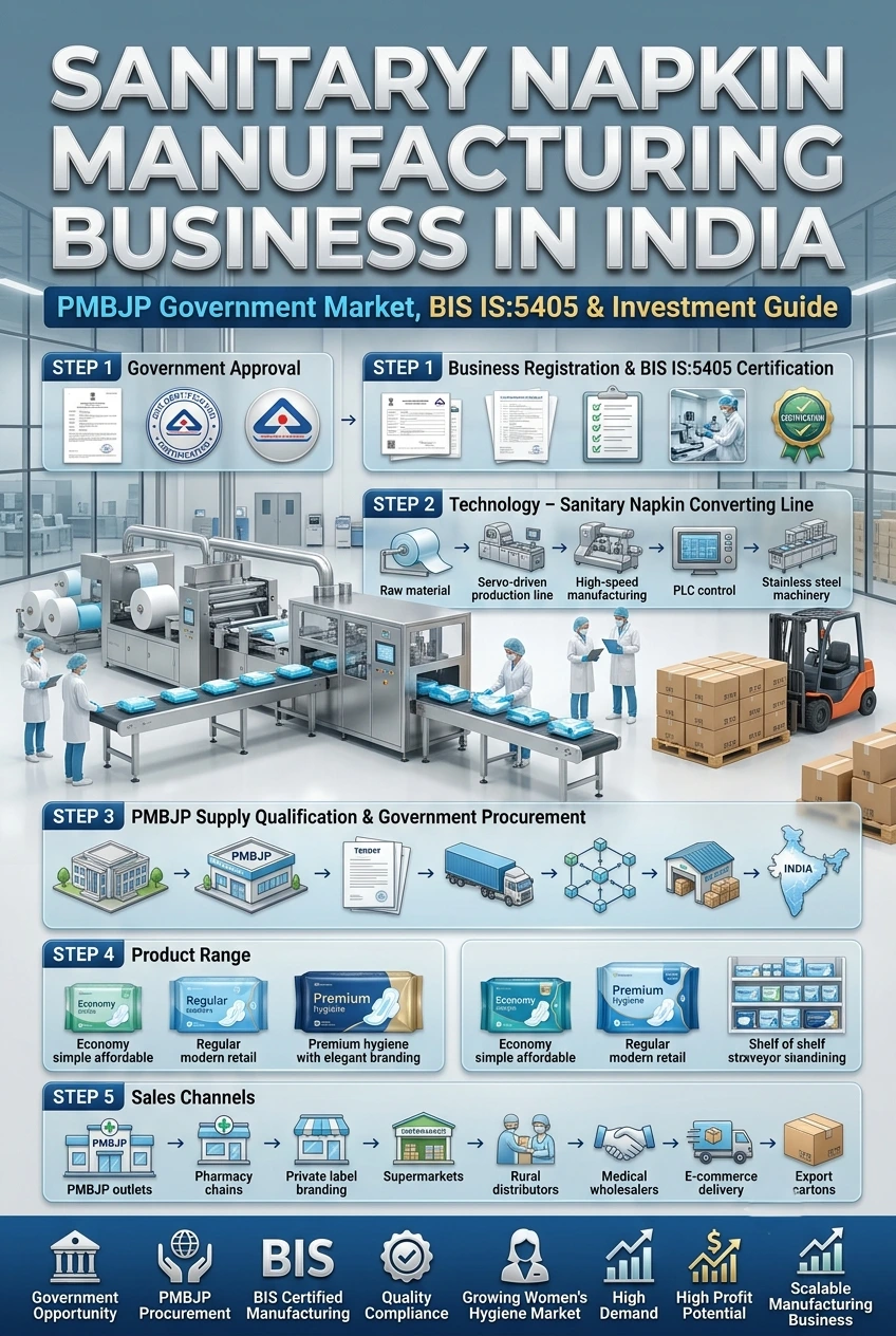 Sanitary Napkin Manufacturing Business in India