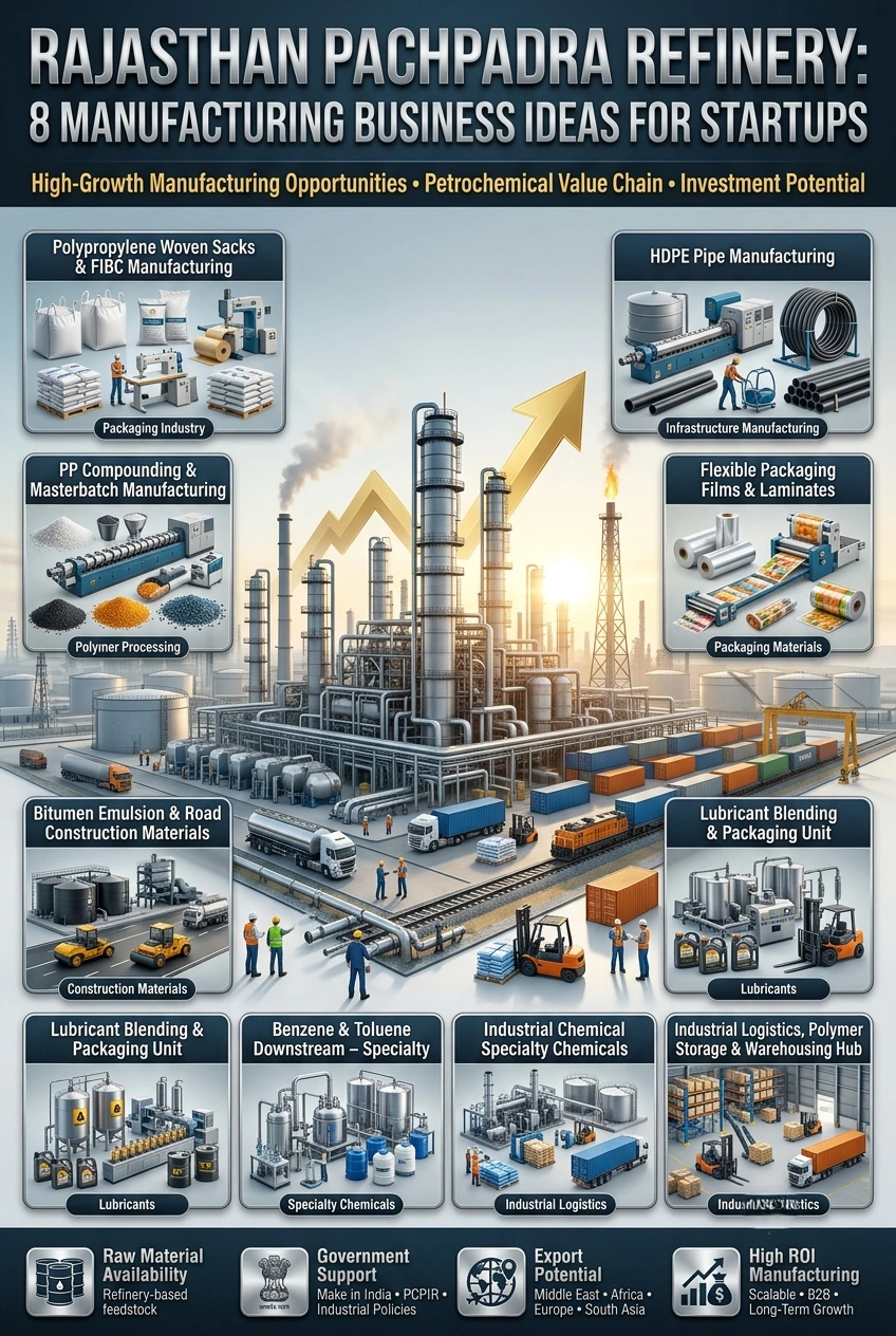Pachpadra Refinery business ideas and manufacturing opportunities in Rajasthan