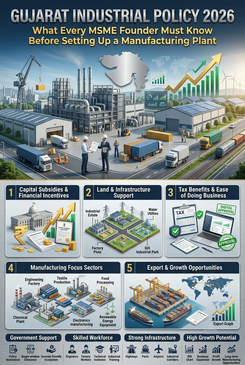 Gujarat Industrial Policy 2026 Industrial Estates