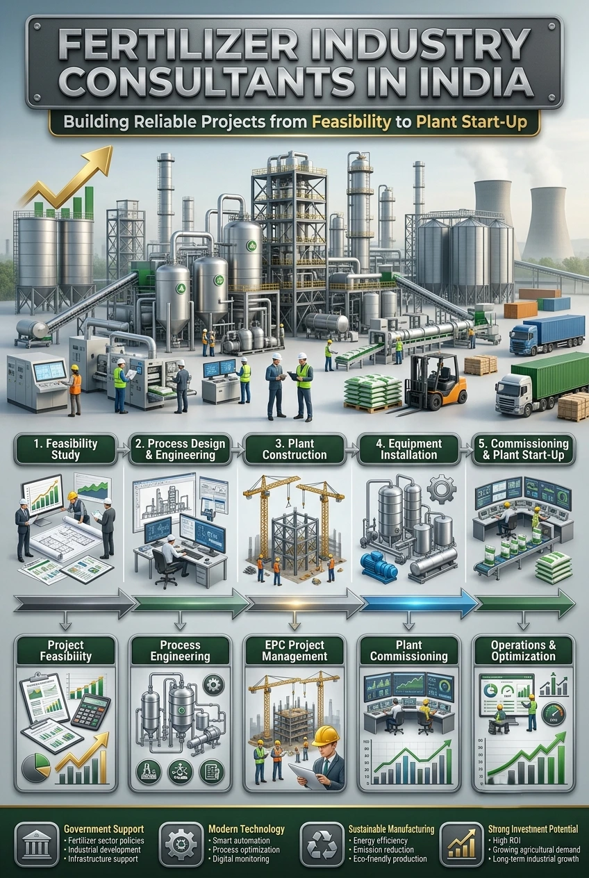 Fertilizer Industry Consultants in India | DPR & Plant Setup