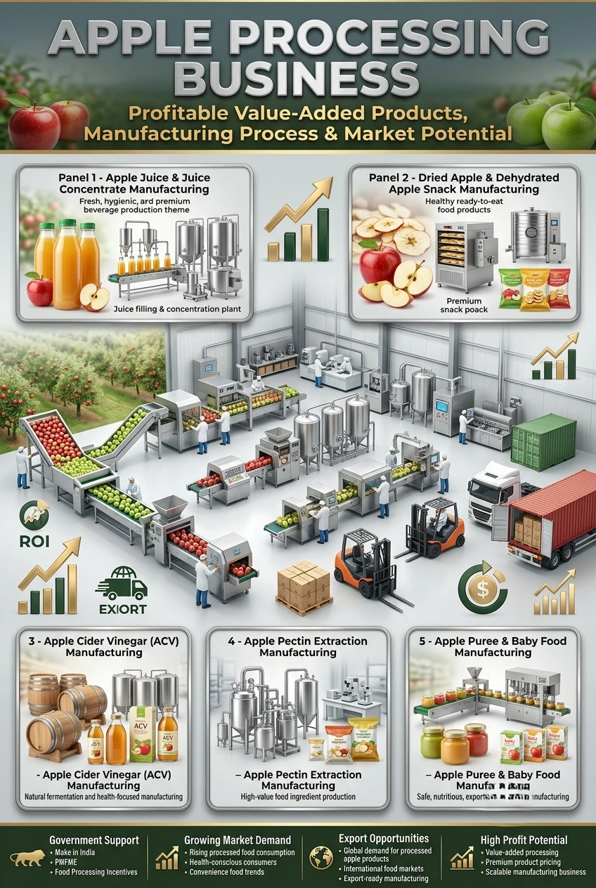 Apple Processing Business in India