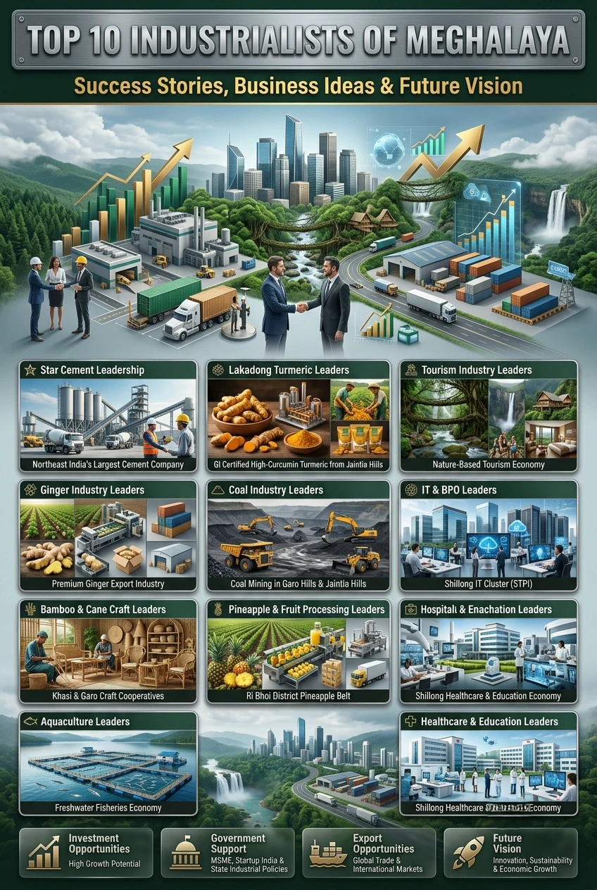 Top 10 Industrialists of Meghalaya: Success Stories