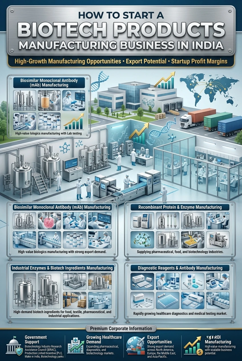 Biotech Products Manufacturing Business in India