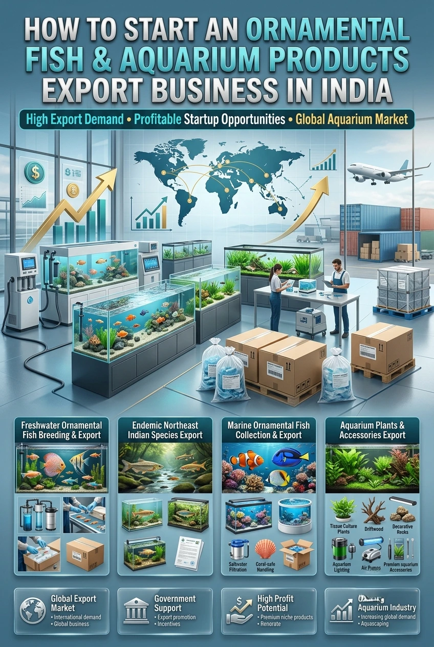 Ornamental Fish Export Business in India with freshwater aquarium fish for international export