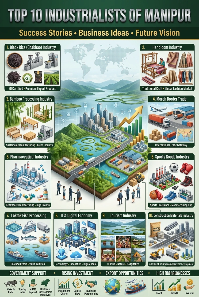 Top 10 Industrialists of Manipur: Business Opportunities