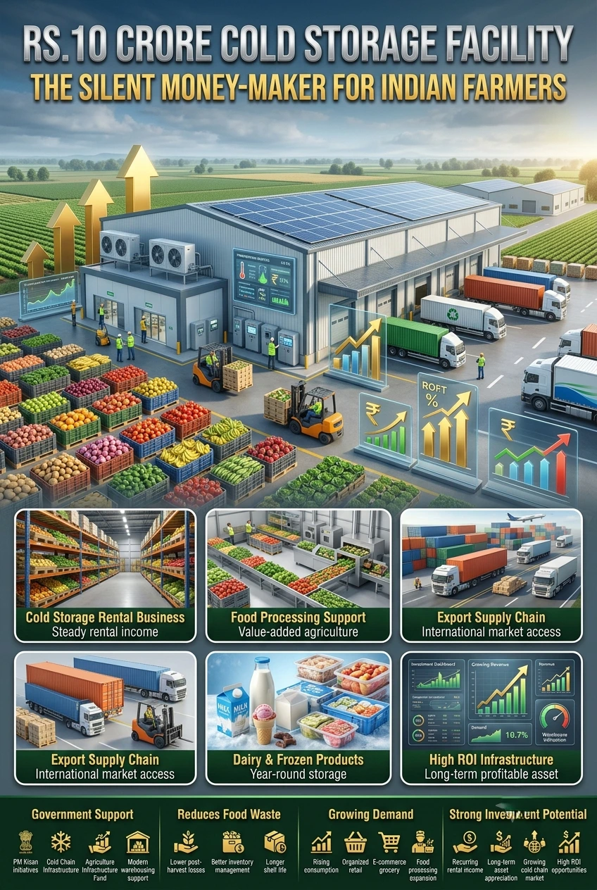 Rs.10 Crore Cold Storage Business in India: Cost, Subsidy 