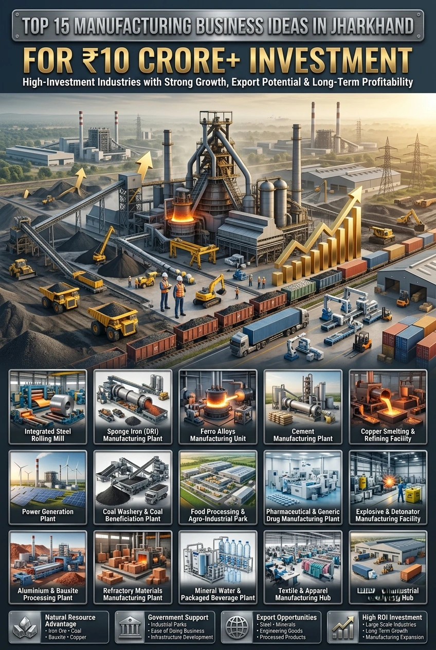 Top Manufacturing Business Ideas in Jharkhand